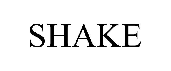 Trademark Logo SHAKE