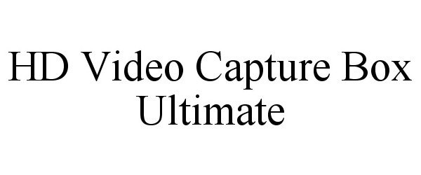 Trademark Logo HD VIDEO CAPTURE BOX ULTIMATE
