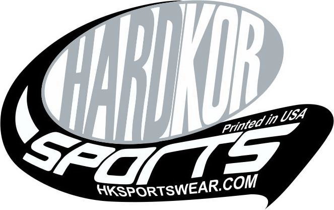 Trademark Logo HARDKOR SPORTS PRINTED IN USA HKSPORTSWEAR.COM