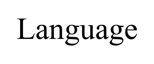 Trademark Logo LANGUAGE