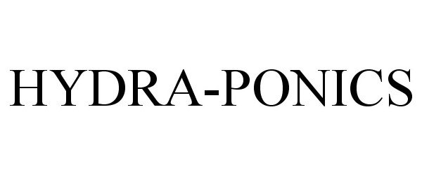 Trademark Logo HYDRA-PONICS