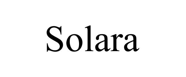 Trademark Logo SOLARA