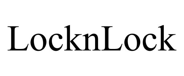Trademark Logo LOCKNLOCK