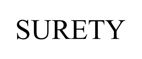 Trademark Logo SURETY