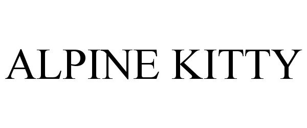 Trademark Logo ALPINE KITTY