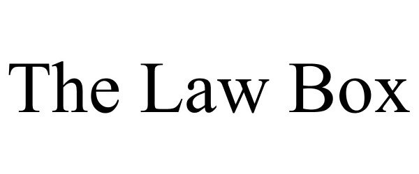 Trademark Logo THE LAW BOX