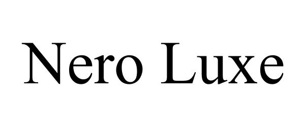 Trademark Logo NERO LUXE