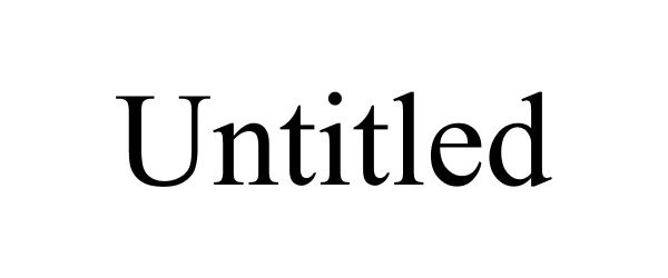 Trademark Logo UNTITLED