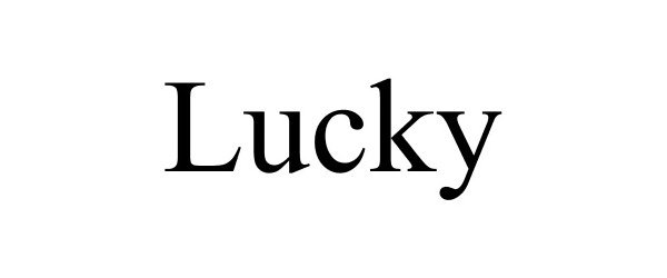 Trademark Logo LUCKY