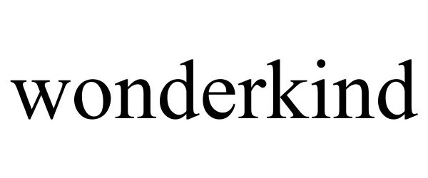 Trademark Logo WONDERKIND