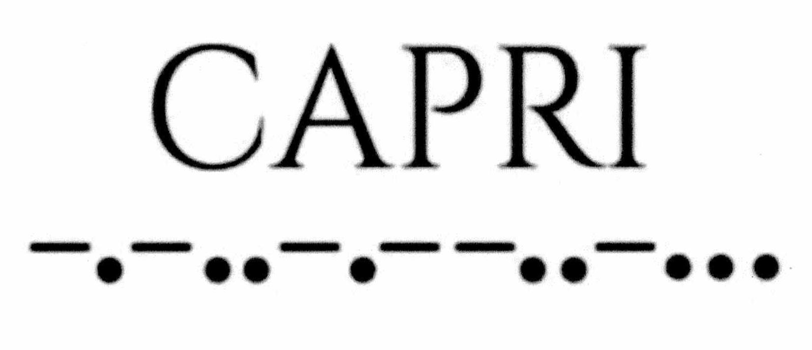 Trademark Logo CAPRI