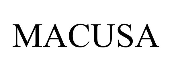Trademark Logo MACUSA