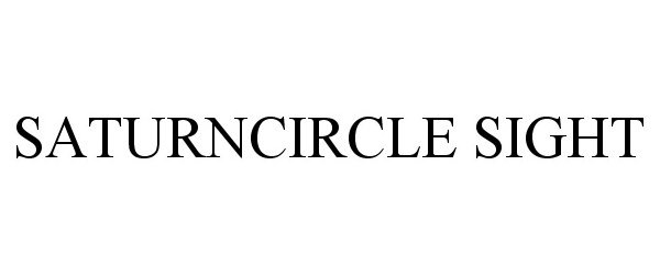 Trademark Logo SATURNCIRCLE SIGHT