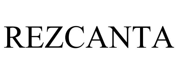 Trademark Logo REZCANTA