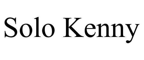 Trademark Logo SOLO KENNY