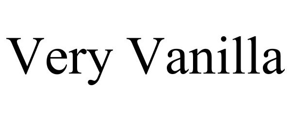 Trademark Logo VERY VANILLA
