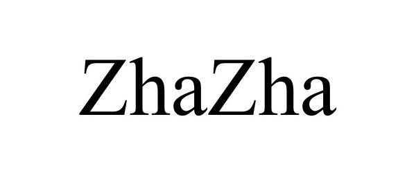 Trademark Logo ZHAZHA