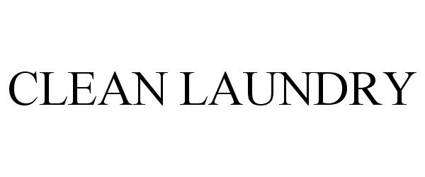 Trademark Logo CLEAN LAUNDRY