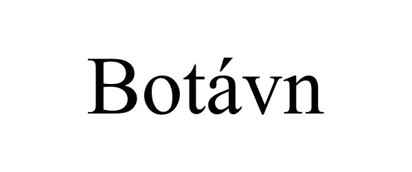 Trademark Logo BOTÁVN