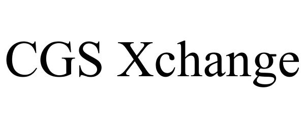 Trademark Logo CGS XCHANGE