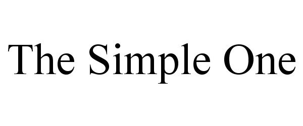 Trademark Logo THE SIMPLE ONE