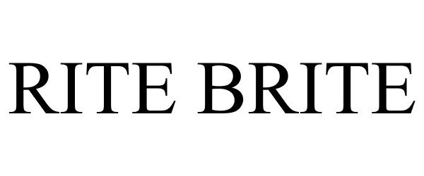Trademark Logo RITE BRITE