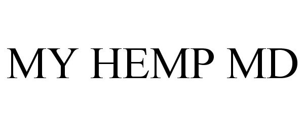 Trademark Logo MY HEMP MD