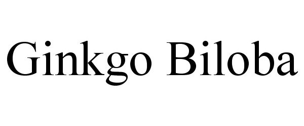 Trademark Logo GINKGO BILOBA