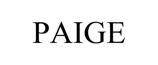 Trademark Logo PAIGE