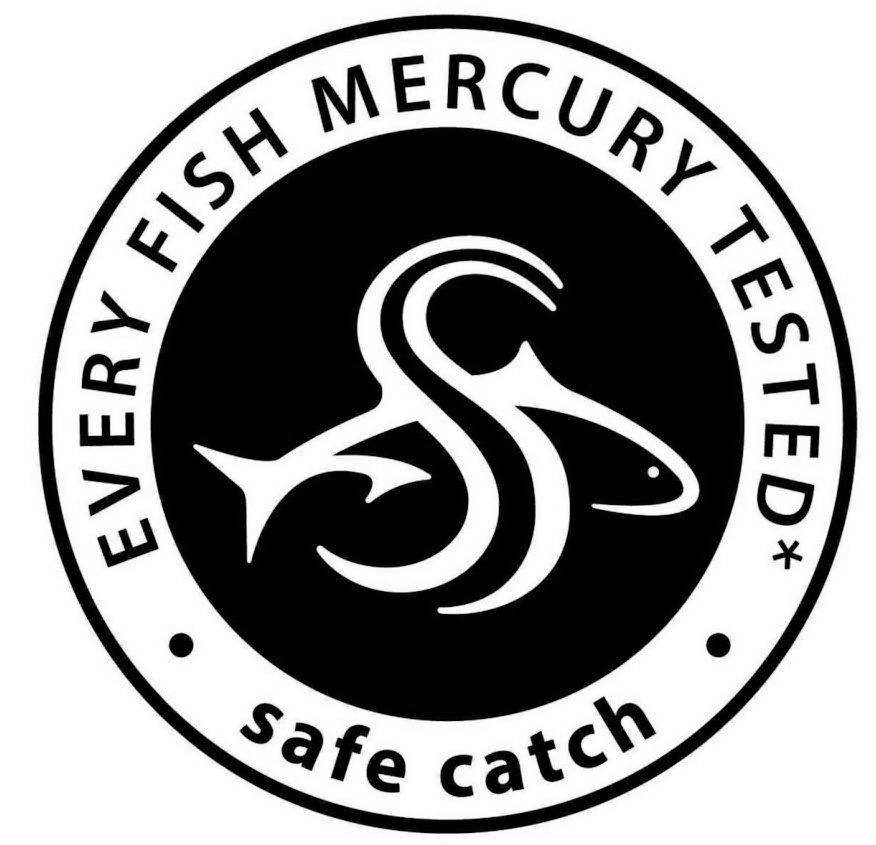 Trademark Logo ·EVERY FISH MERCURY TESTED· SAFE CATCH