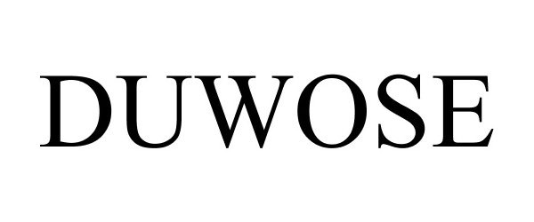 Trademark Logo DUWOSE
