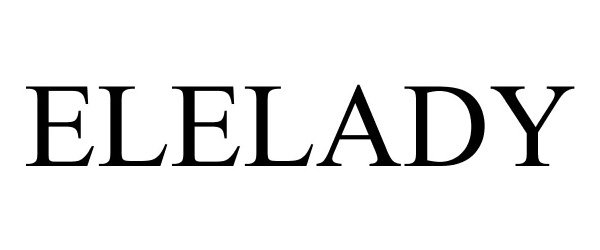 Trademark Logo ELELADY