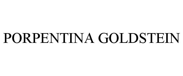 Trademark Logo PORPENTINA GOLDSTEIN