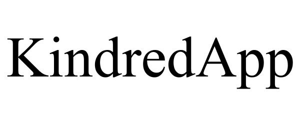 Trademark Logo KINDREDAPP