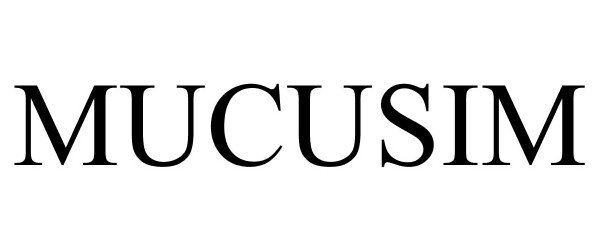 Trademark Logo MUCUSIM