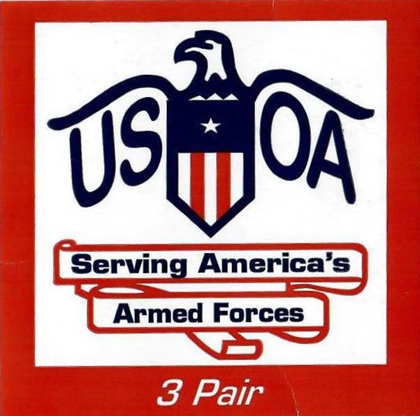  USOA SERVING AMERICA'S ARMED FORCES 3 PAIR