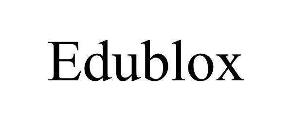 Trademark Logo EDUBLOX
