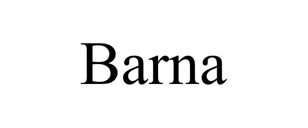 Trademark Logo BARNA
