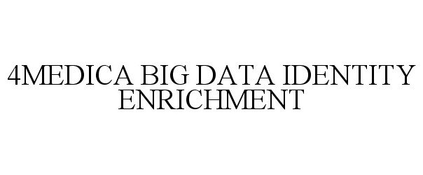 Trademark Logo 4MEDICA BIG DATA IDENTITY ENRICHMENT