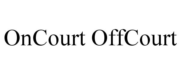 Trademark Logo ONCOURT OFFCOURT