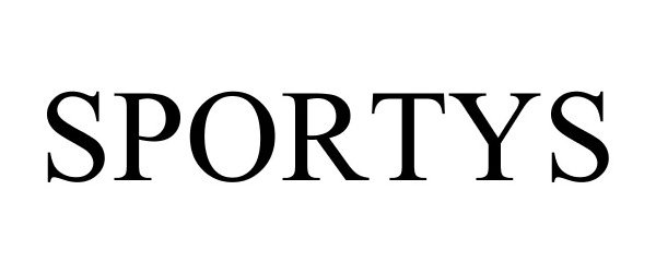 Trademark Logo SPORTYS
