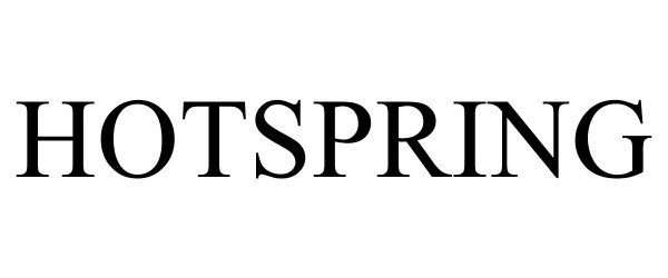Trademark Logo HOTSPRING