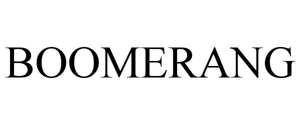 Trademark Logo BOOMERANG