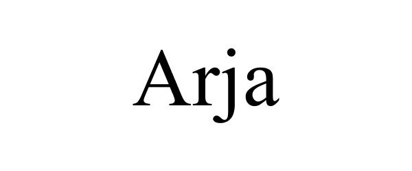 Trademark Logo ARJA