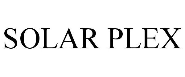 Trademark Logo SOLAR PLEX