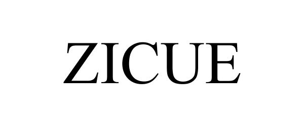 Trademark Logo ZICUE