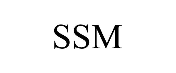 Trademark Logo SSM