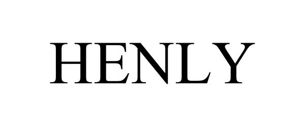 Trademark Logo HENLY