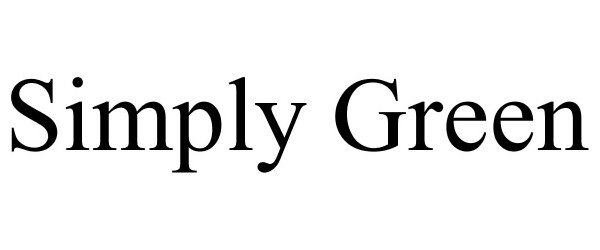 Trademark Logo SIMPLY GREEN