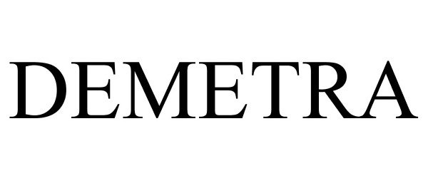 Trademark Logo DEMETRA